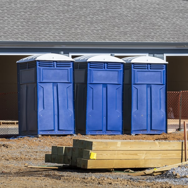 how can i report damages or issues with the porta potties during my rental period in Douglas